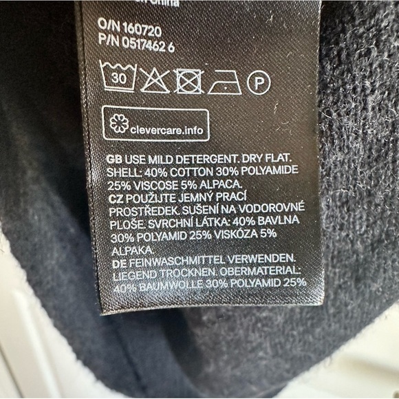 L.O.G.G H&M Sweater Dress Fair isle Nordic Alpaca Blend Size S Crewneck Ski Knit - Picture 5 of 5